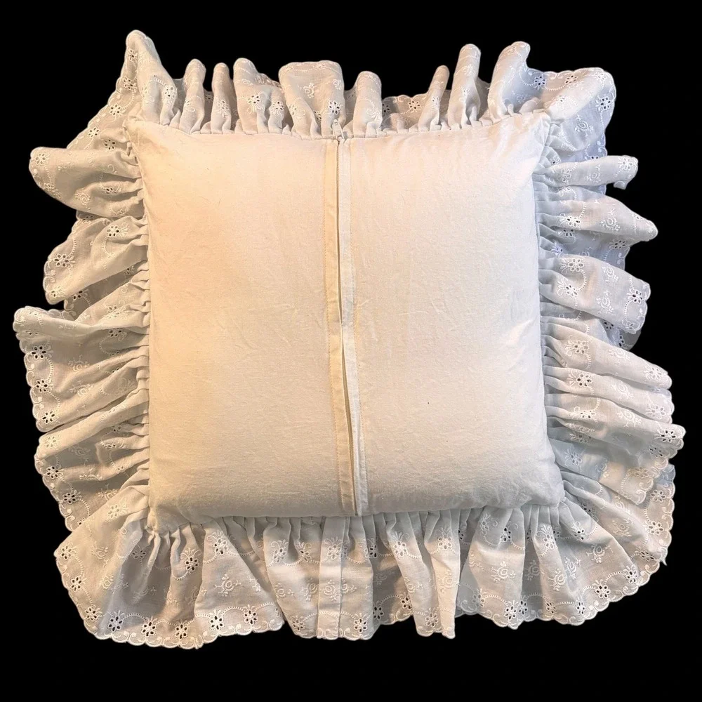 Set of 2 Vintage Quilted Throw Pillows Snowman‎ Christmas Winter   Grannycore